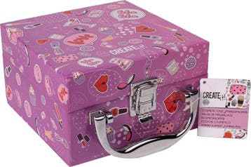 Create it! Make-up Koffertje Paars, Ophalen of Verzenden, Zo goed als nieuw