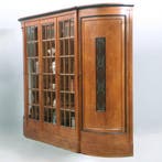 Zeer brede Art Deco 5-deurs  kantoorkast met drie vitrines e, Antiek en Kunst, Ophalen of Verzenden