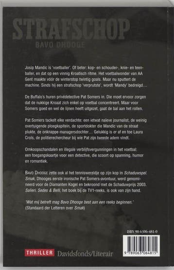 Strafschop / Pat Somers-mysterie / 2 9789063064815, Verzenden, Gelezen, B. Dhooghe