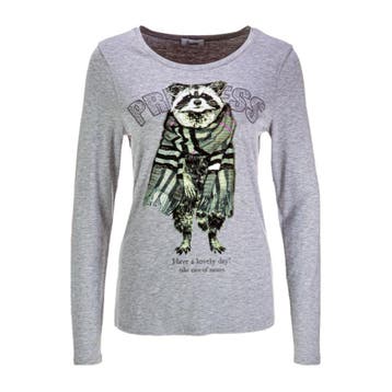 Princess goes Hollywood • grijs t-shirt wasbeer • 36, Kleding | Dames, Princess goes Hollywood, Verzenden, Nieuw, Maat 36 (S)