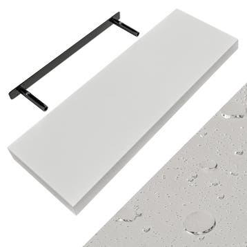 Wandplank Zwevend Mat Wit MDF 70x23x3,8cm (Deco artikelen), Verzenden, Nieuw