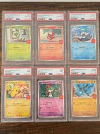 Pokémon - 6 Graded card - Pikachu, Ralts, Sprigatito,, Nieuw
