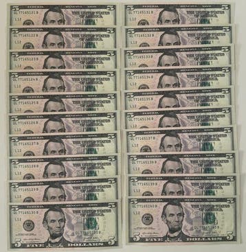 Verenigde Staten van Amerika. - 20 x 5 Dollars 2021 - Pick