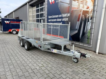 Ifor Williams machinetransporter met klep en loofrekken!, Nieuw