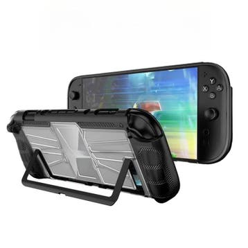 Grip TPU Bescherm Hoes Cover voor Nintendo Switch 2 - Zwart, Spelcomputers en Games, Spelcomputers | Nintendo Consoles | Accessoires