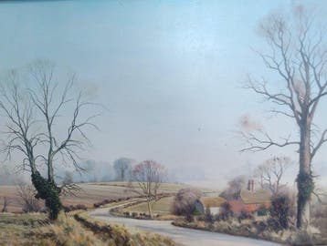Michael Morris (XX) - Paysage de la campagne anglaise