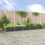 vidaXL Plantenbak Antraciet 480 x 100 x 45 cm Gegalvaniseerd, Tuin en Terras, 100 cm of meer, Verzenden, Nieuw, Metaal