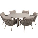 Puglia Donato low dining tuinset 160xH69 cm 7 delig, Ophalen of Verzenden, Nieuw