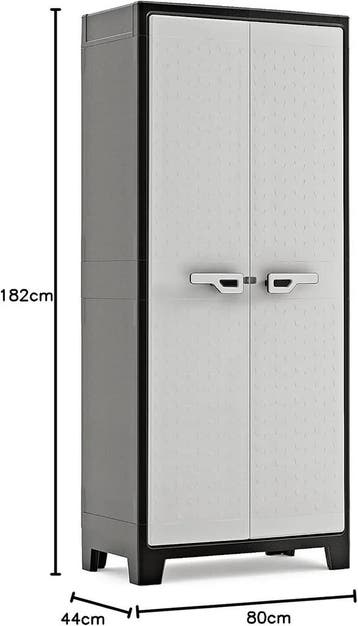 Keter Hoge kunststof opbergkast Titan – verstelbare plank., Tuin en Terras, Verzenden, Nieuw