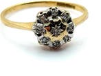 Zonder minimumprijs - Verlovingsring - 9 kt. Geel goud -, Sieraden, Tassen en Uiterlijk, Antieke sieraden