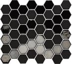 Wand Mozaïek Tegels Factory Hexagon Keramiek Zwart - Matj.., Nieuw, Ophalen of Verzenden, 20 tot 40 cm, 10 m² of meer