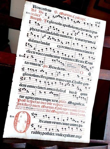 Catholic Church - Antiphonarium Romanum sheet Gregorian
