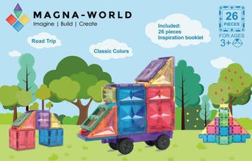 Magna-World Classic 26 stukjes | Magnetische Bouwstenen, Verzenden, Nieuw, Overige merken