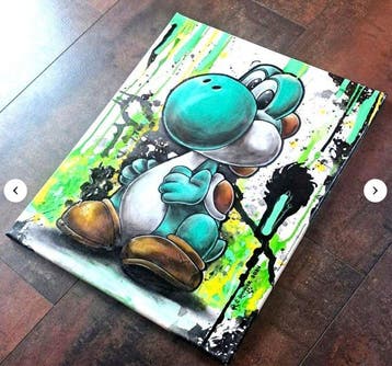 Christina Rudnick (1985) - Nintendo Yoshis Island Watercolor, Nieuw
