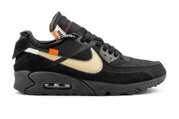 AFGEPRIJSD! Nike Air Max 90 x Off White | Black | Maat 45, Zwart, Nike, Ophalen of Verzenden, Sneakers of Gympen