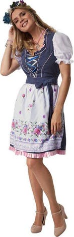 2dekans | Dressforfun Mini-dirndl Garching model 1 - XL -, Ophalen of Verzenden, Zo goed als nieuw
