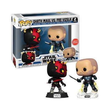 Funko Pop Star Wars    Darth Maul vs Pre Vizsla 2 Pack top, Verzenden, Nieuw