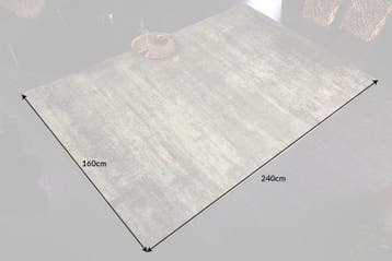 Vintage tapijt MODERN ART 240x160cm groen gewassen used look, Ophalen of Verzenden, Nieuw