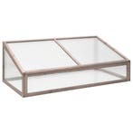 vidaXL Broeikas 110x56x39 cm vurenhout grijs, Tuin en Terras, Verzenden, Nieuw