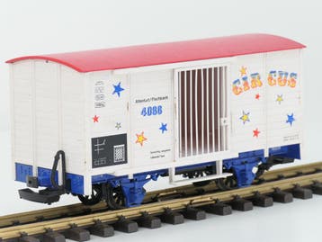 LGB 4036 Circus Wagon Altenfürt/Fischbach (Goederenwagons), Gebruikt, Wagon, Ophalen of Verzenden, LGB