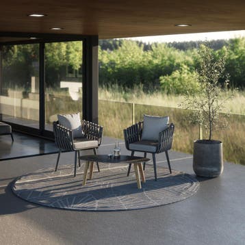 Ovale salontafel Acerra, marmerlook 100x50x34,5 cm - natuur, Huis en Inrichting, Tafels | Salontafels, Verzenden, Nieuw