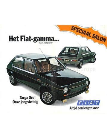 1980 FIAT PROGRAMMA BROCHURE NEDERLANDS, Boeken, Nieuw, Author