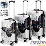 Butterfly 3-delige koffer set polycarbonaat (Recreatie), Sieraden, Tassen en Uiterlijk, Koffers, Verzenden, Nieuw