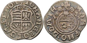 1/24 taler, daalder (groschen) 1637, Mansfeld-vorderortis..., Verzenden