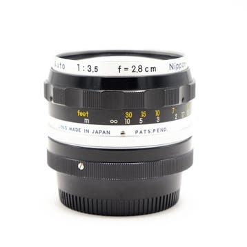 Nikon 28mm (2,8cm) F3.5 Nikkor-H Auto F-Mount (Occasion), Gebruikt, Nikon, Nikon F-mount, Handmatige focus
