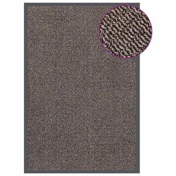 vidaXL Deurmat getuft 80x120 cm donkerbruin, Verzenden, Nieuw