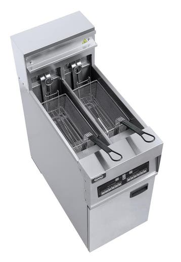 Combisteel Horeca Friteuse | 2x 12.5L | 400v | Aftapkranen |, Zakelijke goederen, Ophalen of Verzenden, Nieuw in verpakking