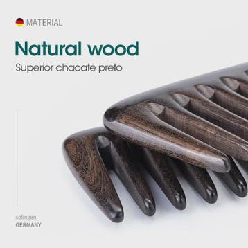 Natuurlijke Houten Kam met Brede Tanden - Anti-statisch & Sc, Verzenden, Nieuw