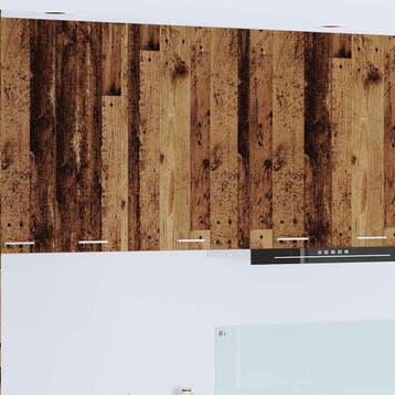 vidaXL Hangkast Oude Hout en Wit 50 x 31 x 80 cm Bewerkt, Verzenden, Nieuw, Bruin