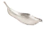 Handgemaakte decoratieve kom ABSTRACT BLAD 65cm zilver, Huis en Inrichting, Ophalen of Verzenden, Nieuw