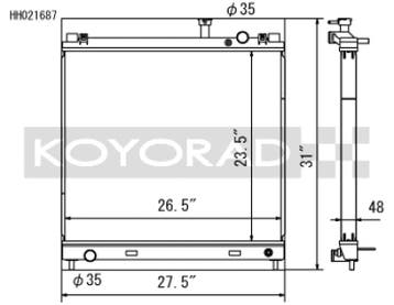 Koyo 04-13 Nissan Titan/Armada/QX56 5.6L V8 (Req. Trans, Ophalen of Verzenden, Nieuw