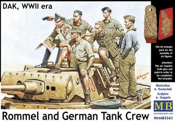 Rommel & German tank crew, DAK, WWII era, Verzenden, Nieuw