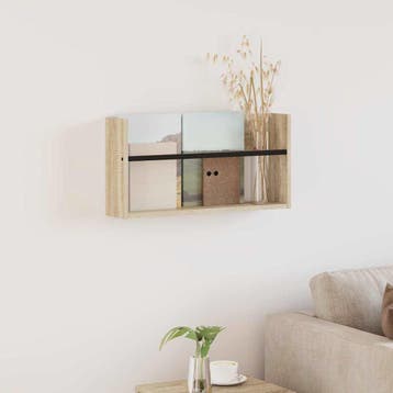 vidaXL Tijdschrift Rek Sonoma Eiken 60 x 12 x 30 cm Bewerkt, Verzenden, Nieuw
