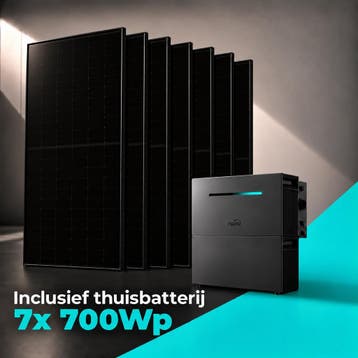 Zonnepanelen Thuisbatterij Pakket - 4 kWh - 7x 700Wp, Ophalen of Verzenden, Nieuw