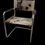 Fauteuil - Kalfsleer - Stoel, bekleding van koeienhuid