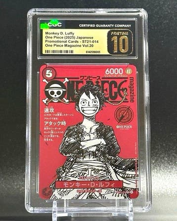 Bandai - 1 Graded card - One Piece - Monkey D. Luffy, Nieuw