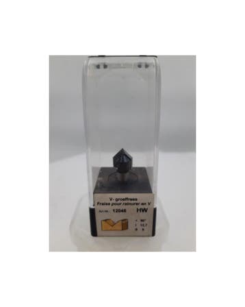 ENT V-groeffrees HM 90 graden A 12.7mm, Kolf 8mm, Ophalen