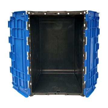 Distributiebak, 710x460x360 mm, zwart, blauw pp, nieuw, Doe-het-zelf en Verbouw, Kratten en Dozen, 40 tot 60 cm, 50 tot 75 cm