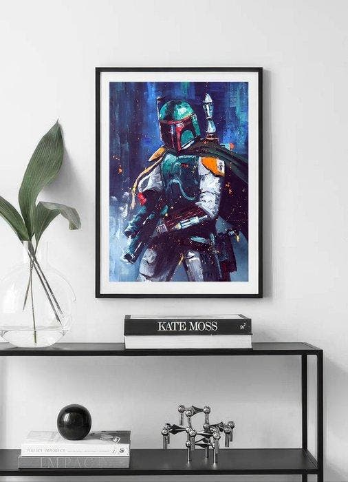 Star Wars-saga - Boba Fett - Mandalorian by Fransman ART, Verzamelen, Film en Tv