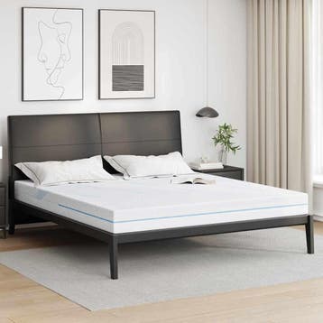 vidaXL Matras Medium stevig 200 x 200 cm Wit, Verzenden, Nieuw