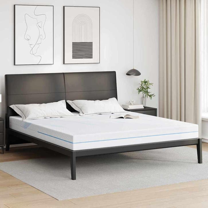 vidaXL Matras Medium stevig 200 x 200 cm Wit, Huis en Inrichting, Slaapkamer | Matrassen en Bedbodems, Nieuw, Verzenden