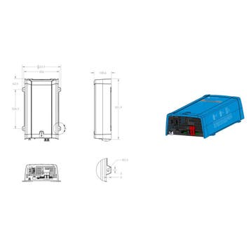 Victron MultiPlus 12/800/35-16 | 12V Omvormer en Acculader, Ophalen of Verzenden, Nieuw