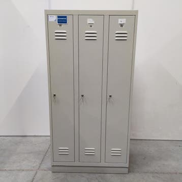 3-deurs Overtoom lockerkast - 180x90x50 cm, Ophalen of Verzenden, Nieuw