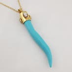 Turquoise - Argento 925 - Hanger - Italiaans ambacht