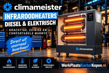 Climameister Infraroodheater Diesel Elektrisch Kachel, Verzenden, Nieuw