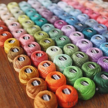 Rhapsody Pearl Cotton Garen Set - Maat 8 - 12 Bollen voor Ha, Verzenden, Nieuw